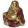 Szerencsehozó Mini Buddha - Arany Glitteres Kínai Nevető Buddha 6cm