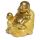 Szerencsehozó Mini Buddha - Arany Glitteres Kínai Nevető Buddha 8cm