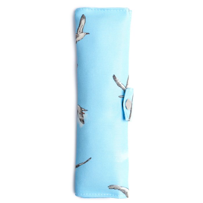 100% Bambusz Evőeszköz Szett Vászon Tartóban, 6 db - Sirályok