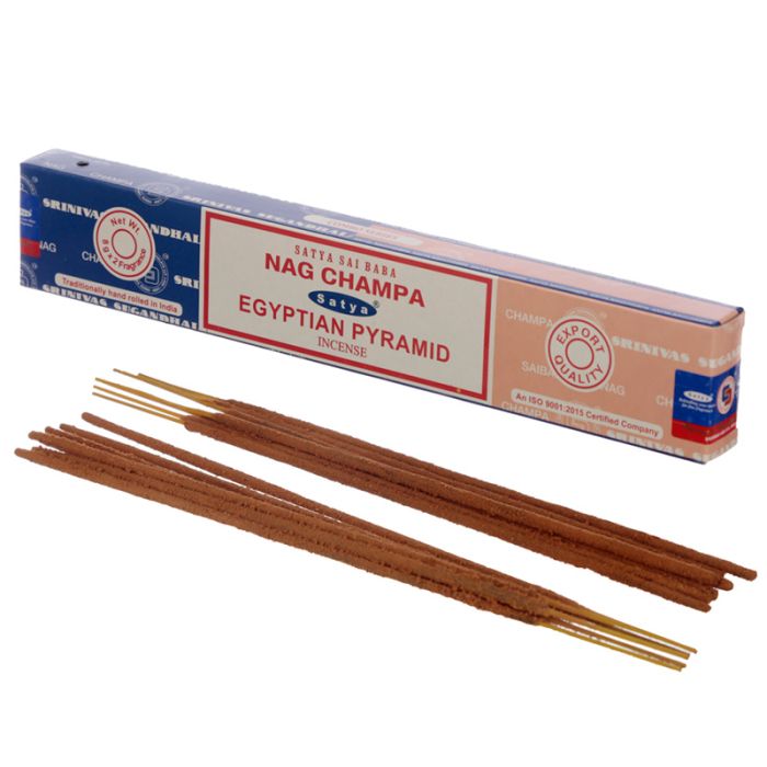 01314 Füstölő Pálcák, Satya - Nag Champa & Egyiptomi Piramis