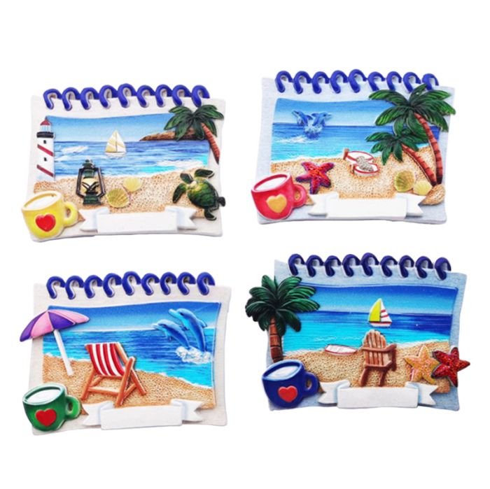 Hűtőmágnes, Tengerpart - Spirálfüzet Panoráma