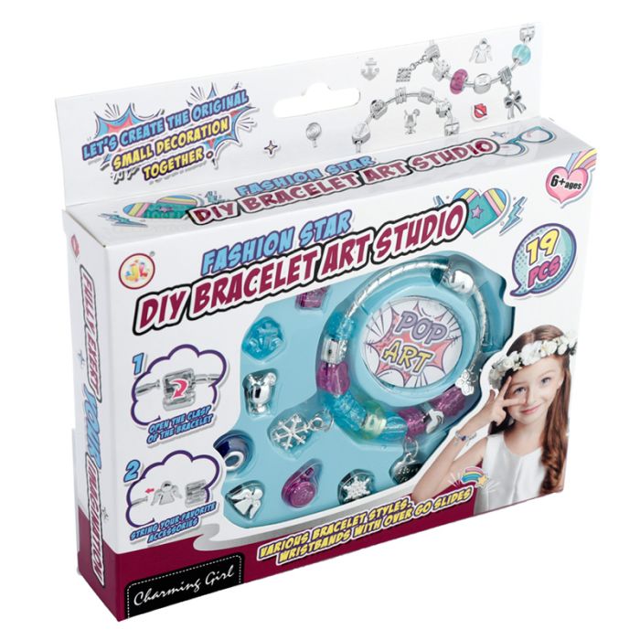 Játék Kislányoknak - Összerakható Karkötő Szett - Függővel