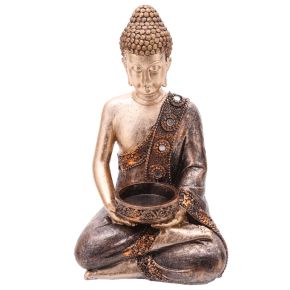 Mécsestartó - Thai Buddha, Ülő - Bronz