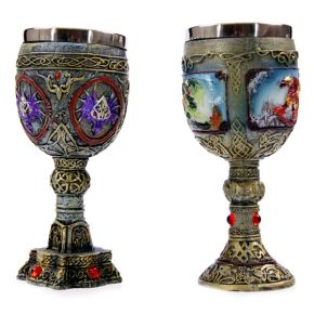 Painted Dragon Goblet - Decorative Only