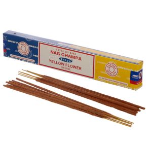 01341 Füstölő Pálcák, Satya - Nag Champa & Sárga Virág